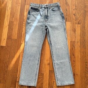 KHAITE Abigail Light Blue Women's Straight Jeans